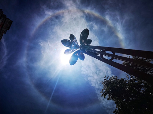 古蔺40℃热到“日晕”&nbsp;气象专家称与高温无关(图1)