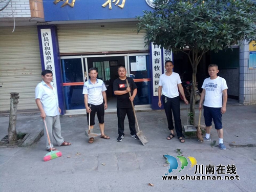 泸县百和镇开展周末志愿服务一小时活动(图1)