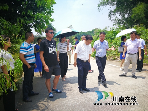 市政府秘书长刘志勇率队调研泸县沱江流域垃圾治理工作(图1) 市政府秘书长刘志勇率队调研泸县沱江流域垃圾治理工作(图1)