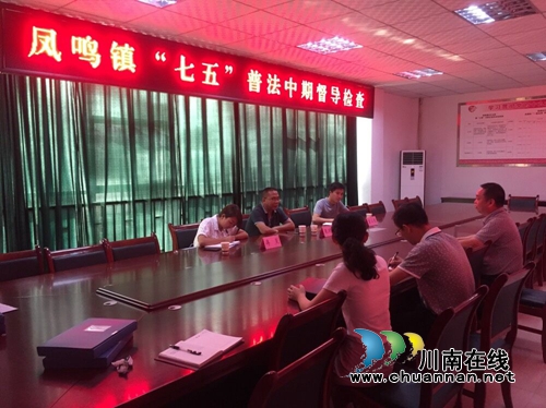 合江县凤鸣镇迎接县级“七五”普法中期督查(图1)