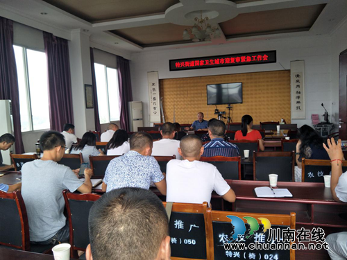 龙马潭区特兴街道召开国卫迎复审紧急工作会议(图1)