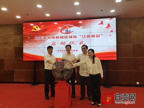 自贡市首个区域化党建红色联盟诞生(图1)