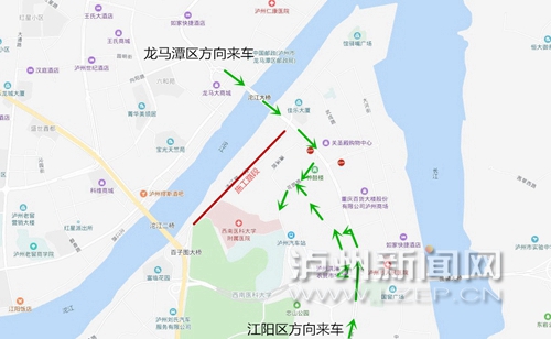 8月4日-10日 泸州枇杷沟路段将实施临时交管(图5) 8月4日-10日 泸州枇杷沟路段将实施临时交管(图5)