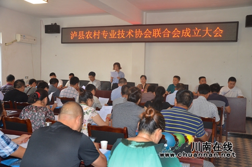泸县农村专业技术协会联合会正式成立(图1) 泸县农村专业技术协会联合会正式成立(图1)