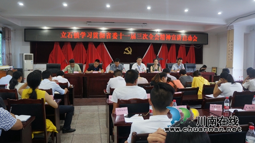 泸县立石镇召开“学习贯彻省委十一届三次全会精神”宣讲工作启动会(图1)