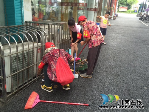江阳区华阳街道竹苑社区全力以赴做好国家卫生城市迎复审工作(图1)