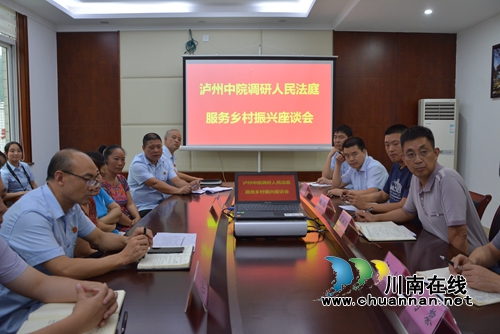 泸州中院院长吴洪汛带队到叙永县调研人民法庭服务乡村振兴工作(图2)