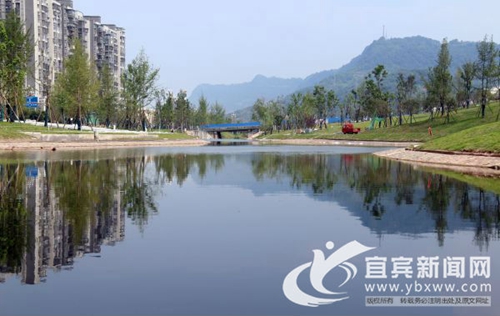 山水入城中&nbsp;宜宾江安天堂河打造景观湿地公园(图1)
