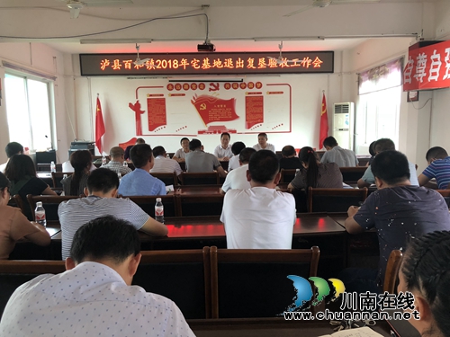 泸县宅基地复垦验收组到百和镇开展验收工作(图1)