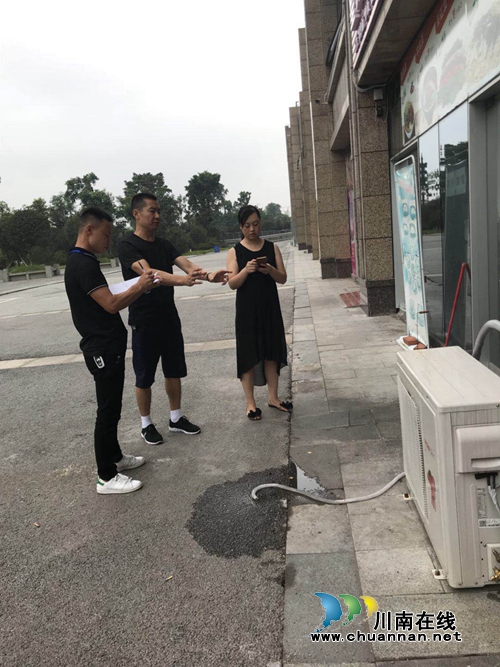 江阳区张坝街道开展户外广告招牌安全隐患排查活动(图2)