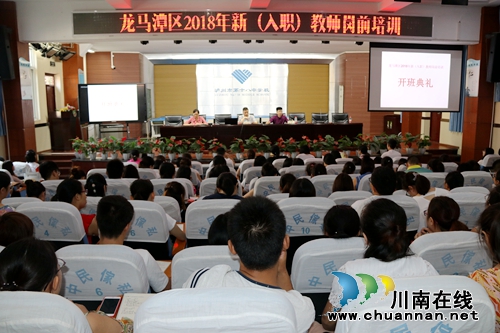 龙马潭区开展2018年新（入职）教师岗前培训(图1)