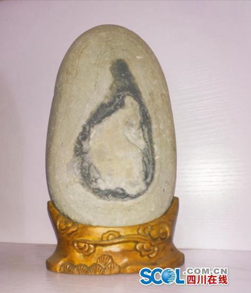 一块石头13万&nbsp;泸州长江奇石展卖出上百块石头(图5)