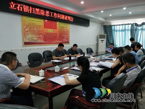 泸县立石镇召开扫黑除恶工作问题研判会(图1)