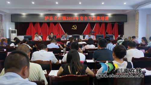 泸县立石镇召开安全与急救知识现场培训会(图1)