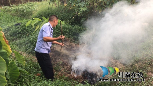 江阳区张坝街道扎实推进秸秆焚烧工作保护生态环境(图1)