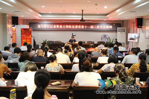 王举松深入龙马潭区红星街道宣讲省委十一届三次全会精神(图1)