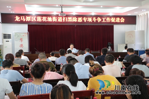 龙马潭区莲花池街道：强势推进扫黑除恶专项斗争工作(图1)