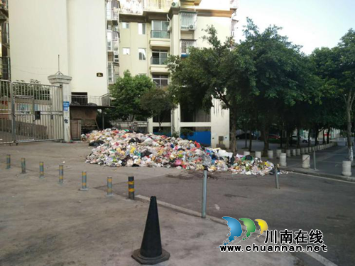 龙马潭区城管局：清理小区垃圾&nbsp;还市民整洁环境(图2)