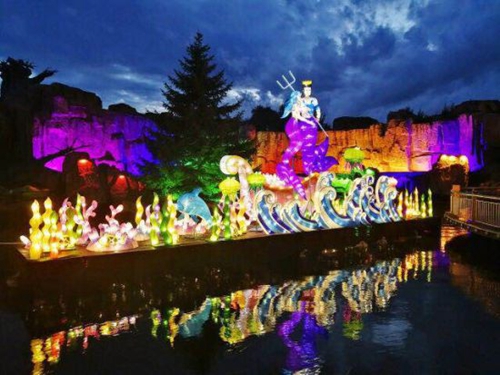 35组大型彩灯作品&nbsp;哈尔滨首届自贡龙灯节启幕(图3)