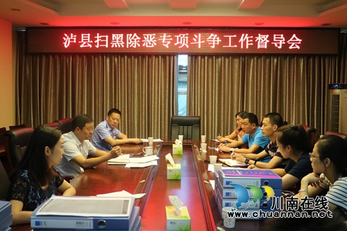 宋军带队到泸县部分镇（街道）、县级部门督导扫黑除恶专项斗争工作(图2)