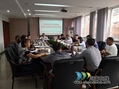 江阳区华阳街道召开征地廉政风险防范分析会(图1)