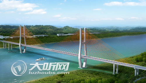 总投资超5.7亿&nbsp;合江榕山长江大桥计划明年开建(图1)