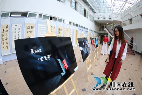 泸州龙马潭：廉洁书画摄影作品展迎“双节”(图3)