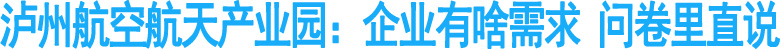 泸州航空航天产业园：企业有需求&nbsp;问卷里直说