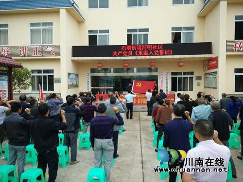 龙马潭区石洞街道河咀社区开展“党旗飘，身份亮，做表率”主题党日活动(图4)
