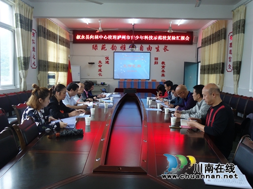 叙永县向林镇中心校迎接泸州市科技示范校复检验收(图2)