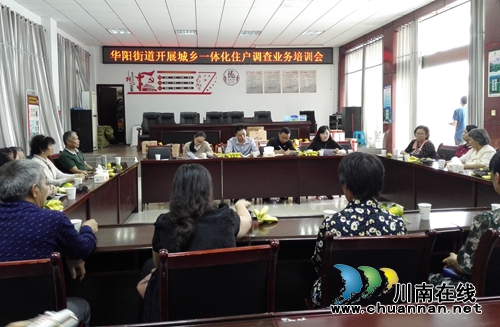 江阳区华阳街道开展城乡一体化住户调查业务培训会(图1)