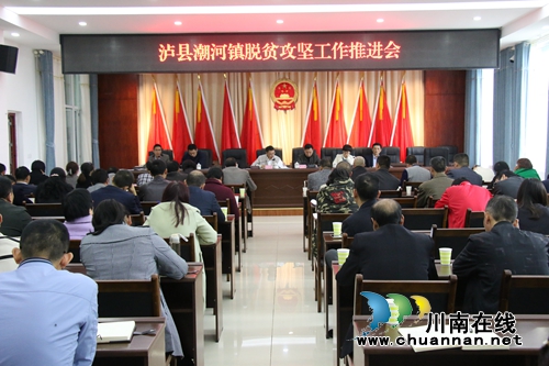 泸县潮河镇召开10月脱贫攻坚工作推进会(图1)