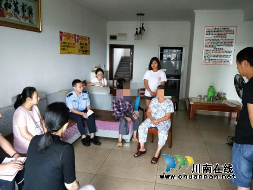 江阳区张坝街道桂圆林社区开展防邪反邪教育“一对一”帮教活动(图1)