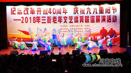 龙马潭区红星街道举办“重阳节”三街老年文体联谊展演(图1)