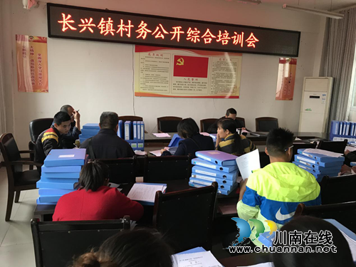 宜宾南溪区长兴镇召开村务公开综合培训会(图1)