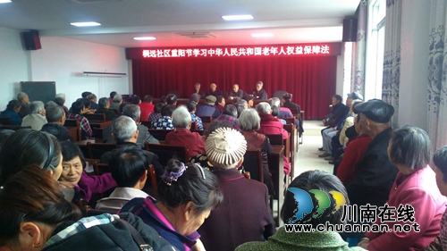 泸县喻寺司法所积极开展《老年人权益保障法》宣讲活动(图1)