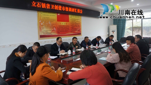 泸县立石镇召开“省卫”创建市级调研汇报会(图1)