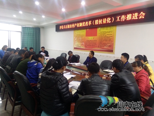 泸县立石镇召开农村产权制度改革（股权量化）工作推进会(图1)