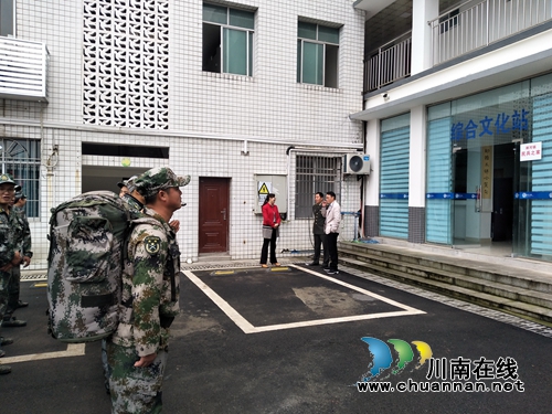 泸县人武部到潮河镇开展基干民兵点验工作(图3)