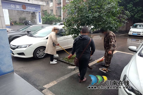 合江县真龙司法所组织社区服刑人员参加社区服务活动(图1)