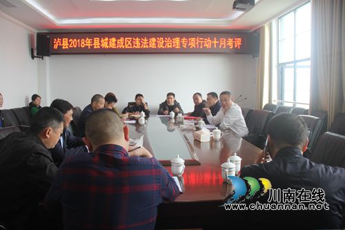 泸州市城管执法局对泸县开展2018年建成区违法建设治理专项行动考评(图3)