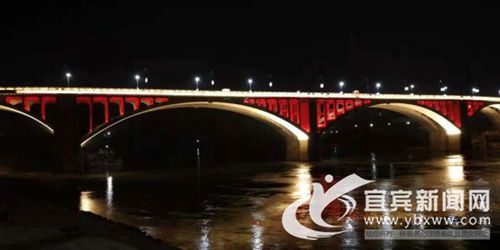 三江六岸亮化改造亮灯&nbsp;市民感叹宜宾美如画(图3)