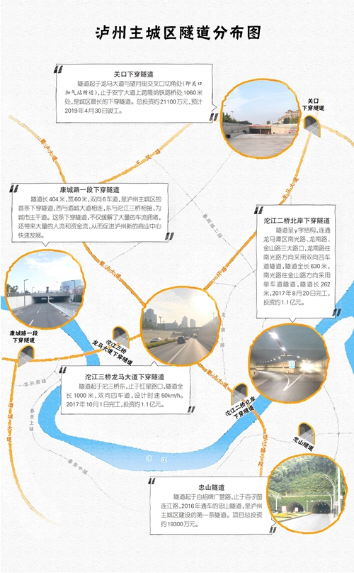 “隧”说酒城!泸州城区隧道大盘点(图1) “隧”说酒城!泸州城区隧道大盘点(图1)