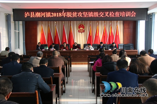 泸县潮河镇组织开展镇级脱贫攻坚交叉检查培训(图1)