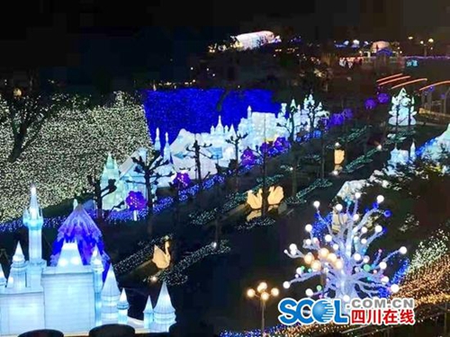 曼妙灯光世界！自贡彩灯“点亮”日本(图2)