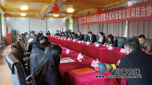 泸县立石镇与吉安镇联合召开社会治安综合治理联防协作会(图1)