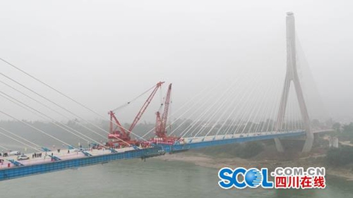 宜宾南溪长江公路大桥合龙了！预计春节前通车(图1)