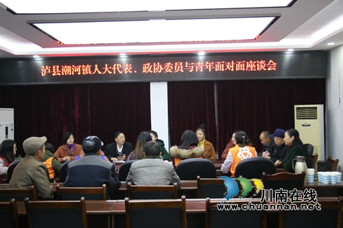 泸县潮河镇组织开展代表委员与青年面对面座谈活动(图1)