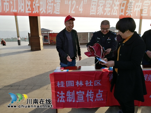 江阳区张坝街道开展宪法日宣传活动(图1)