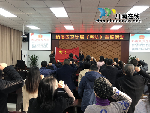 纳溪区卫计系统组织开展宪法宣誓活动(图1)